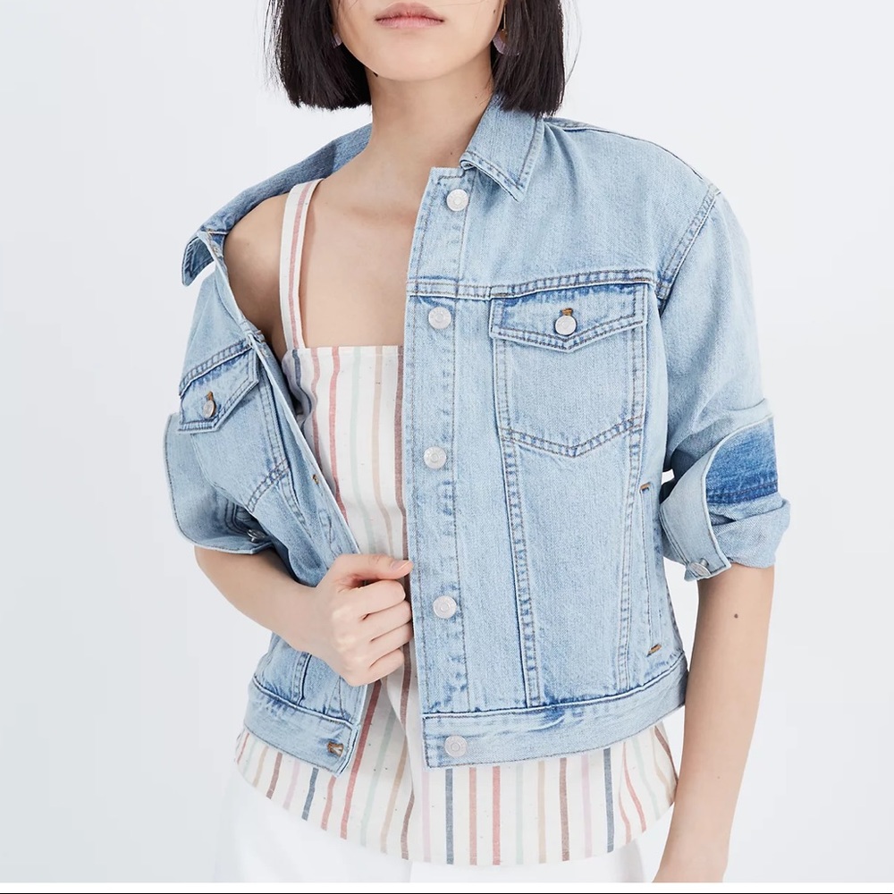 The Boxy-Crop Jean Jacket in Fitzgerald Wash